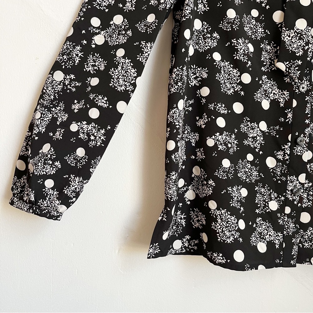 Draper James Winter Dot Cold Shoulder Top - Picture 3 of 13